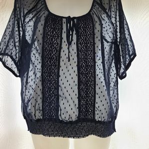 Sheer Navy Shirt